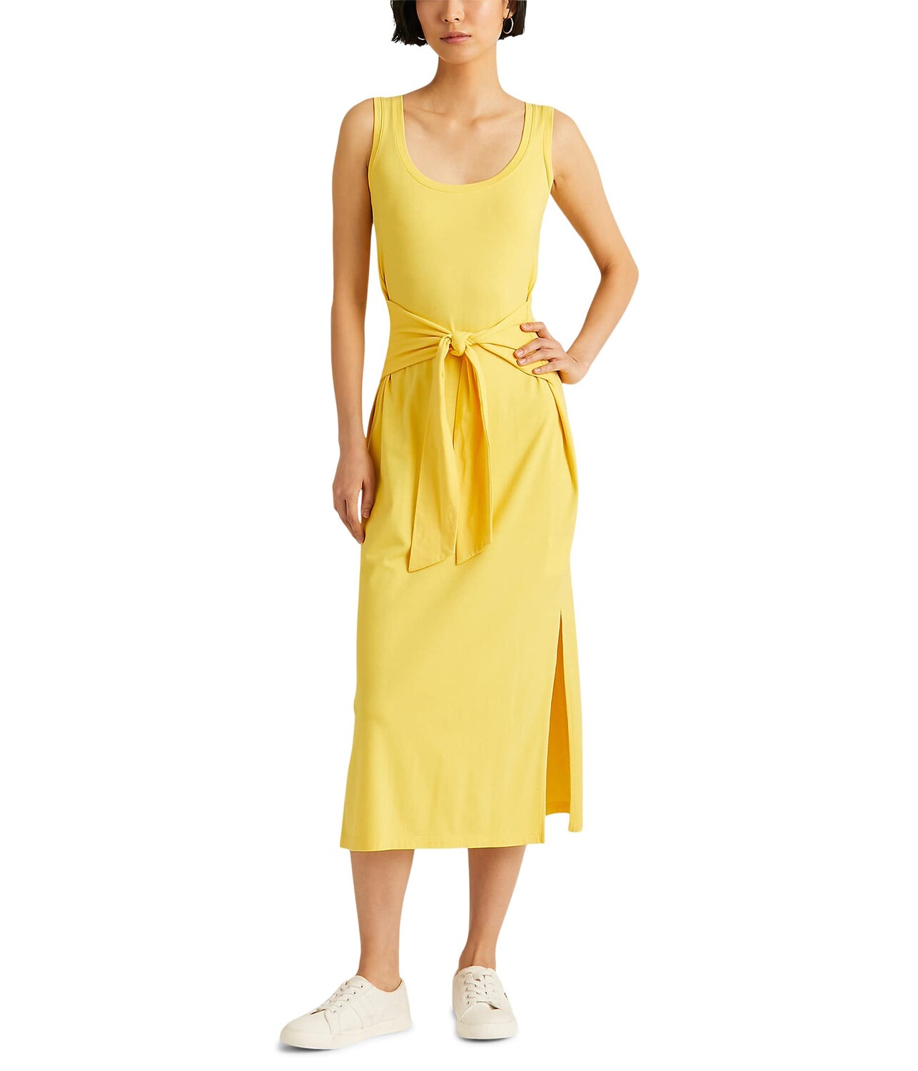 

Платье LAUREN Ralph Lauren, Tie Front Cotton Blend Dress