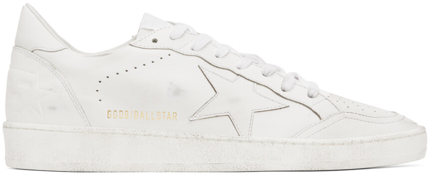 

Белые кроссовки Ball Star Golden Goose
