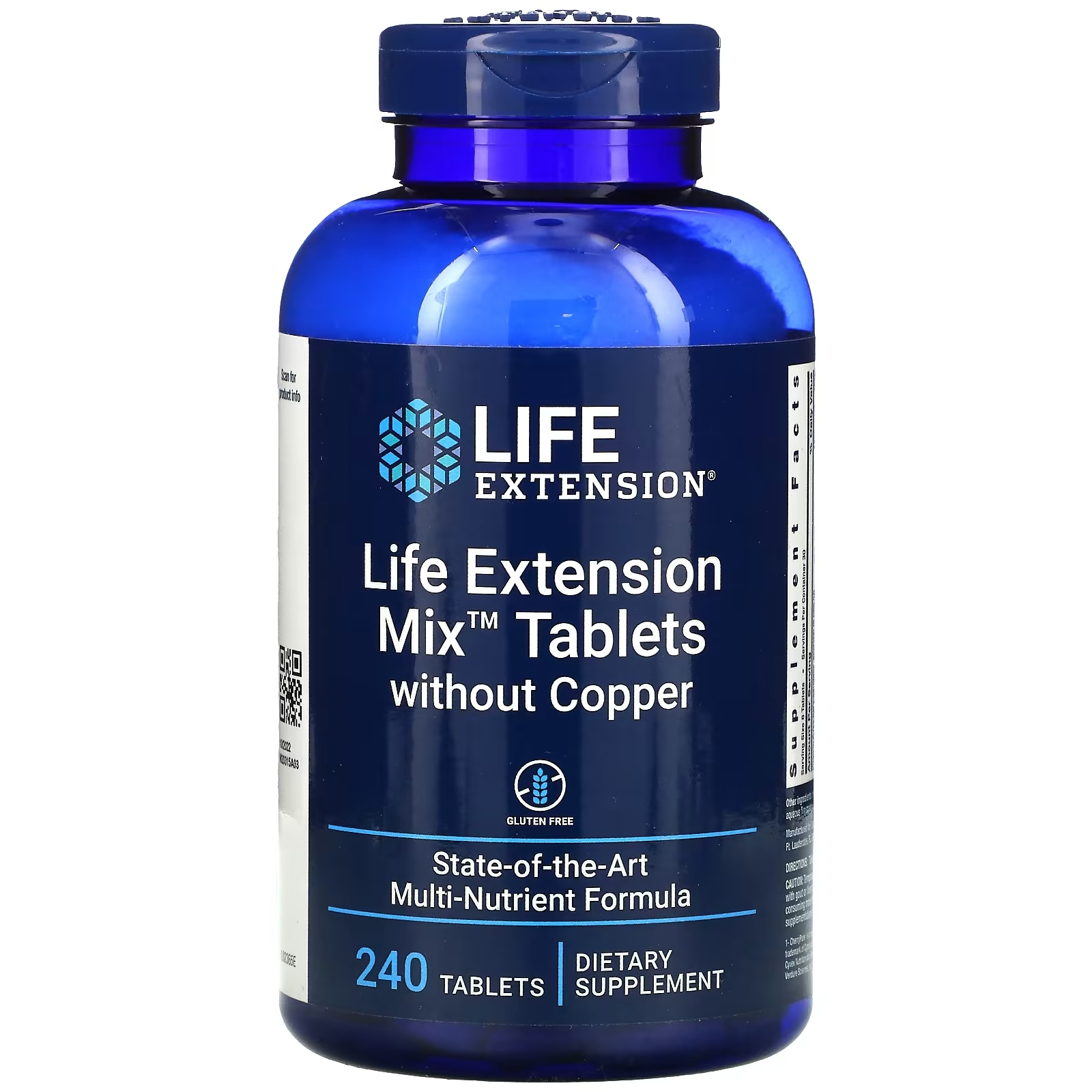аспирин с защитным покрытием life extension 300 таблеток Комплекс Таблеток без Меди Life Extension, 240 таблеток