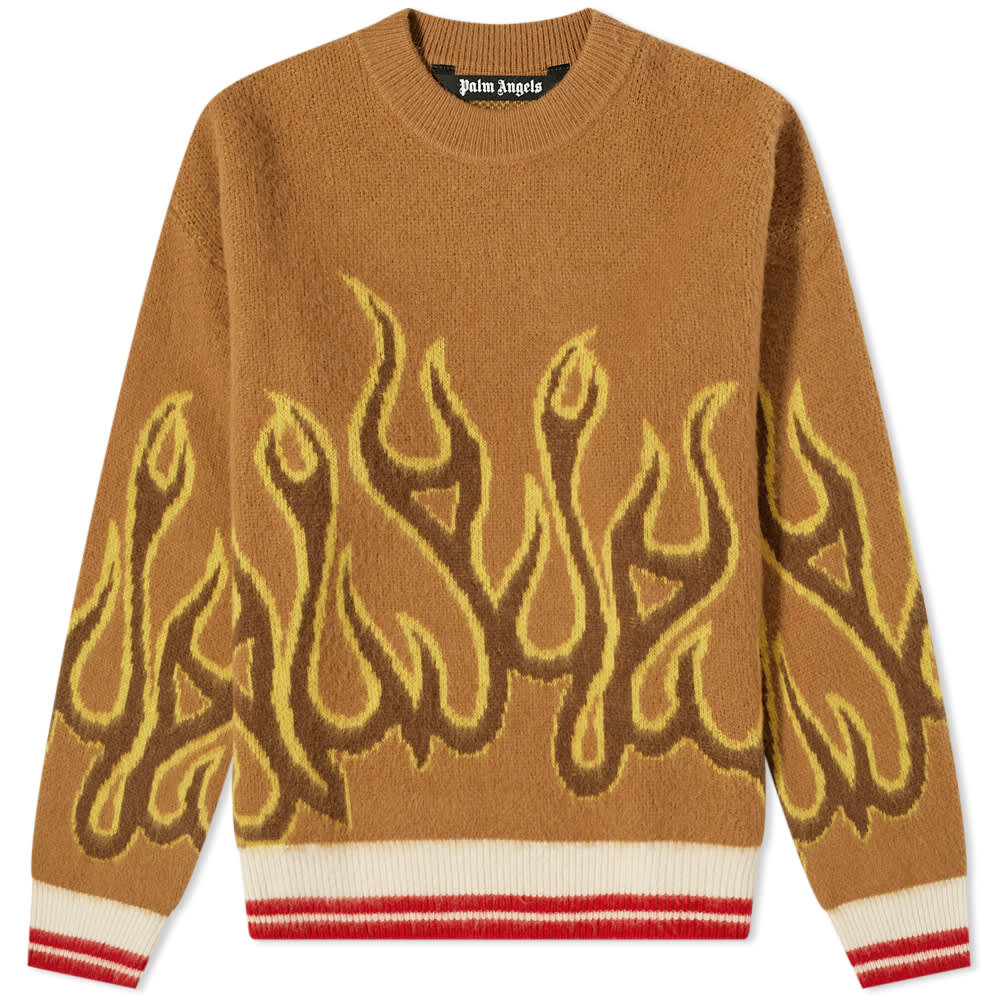 

Джемпер Palm Angels Flames Intarsia Crew Knit