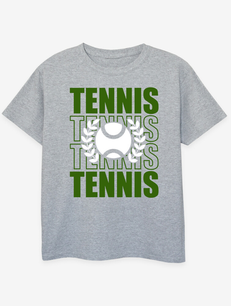 

Детская серая футболка с принтом NW2 Tennis Repeat Slogan George., серый