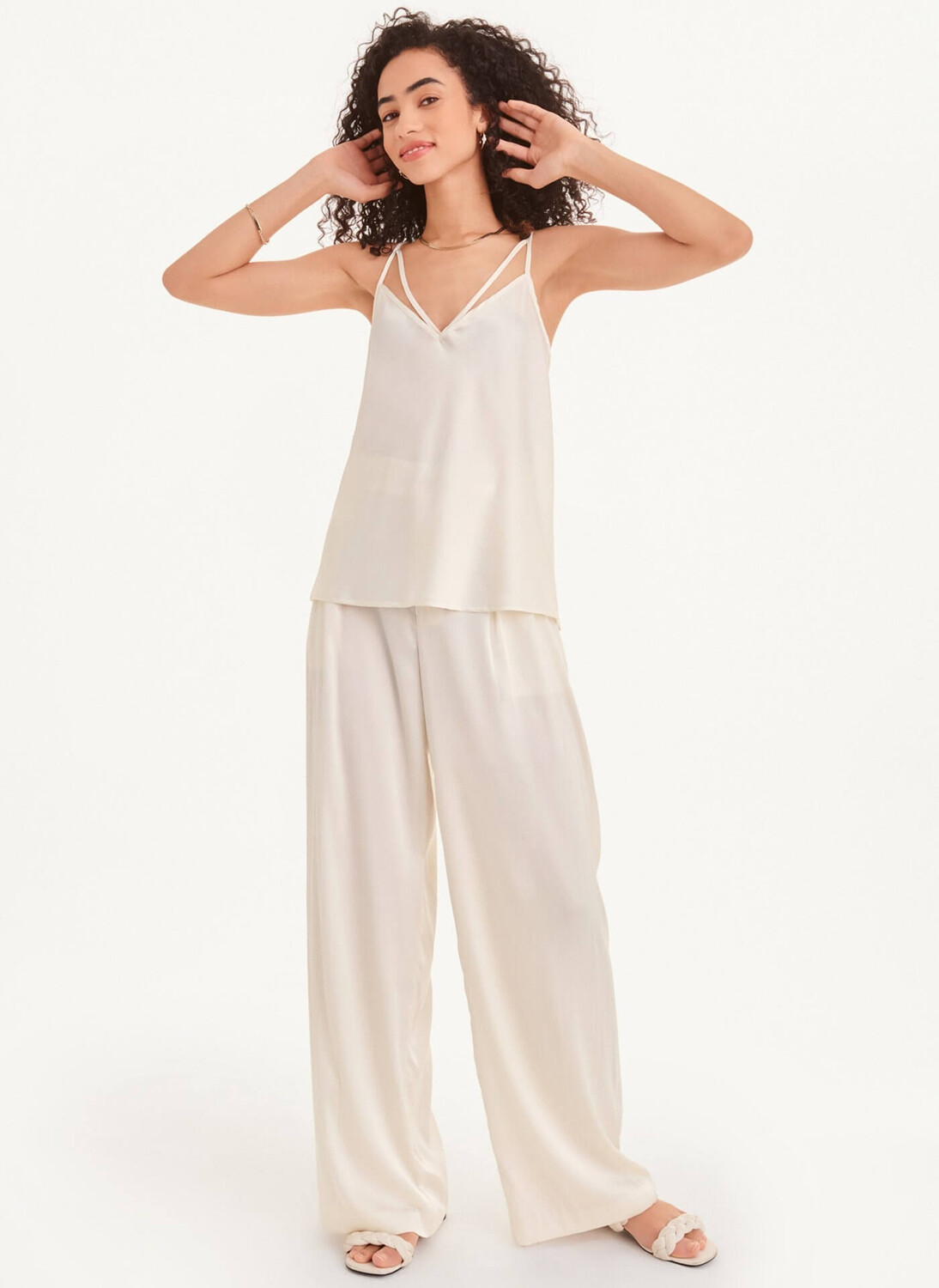 

Топ DKNY Strappy Cami, кремовый