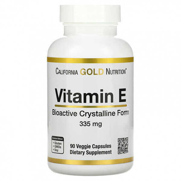 

Биоактивный витамин Е California Gold Nutrition 335 мг, 90 капсул