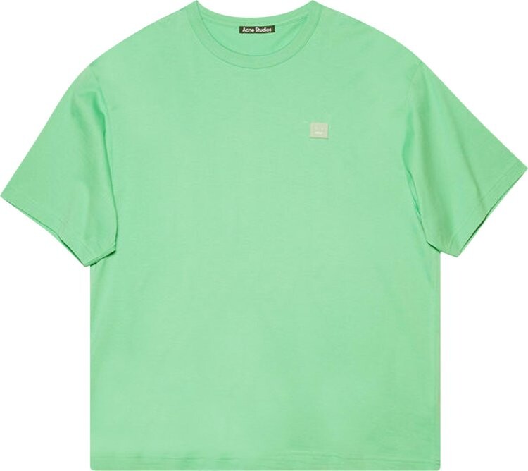

Футболка Acne Studios Face Logo Patch T-Shirt 'Fern Green', зеленый
