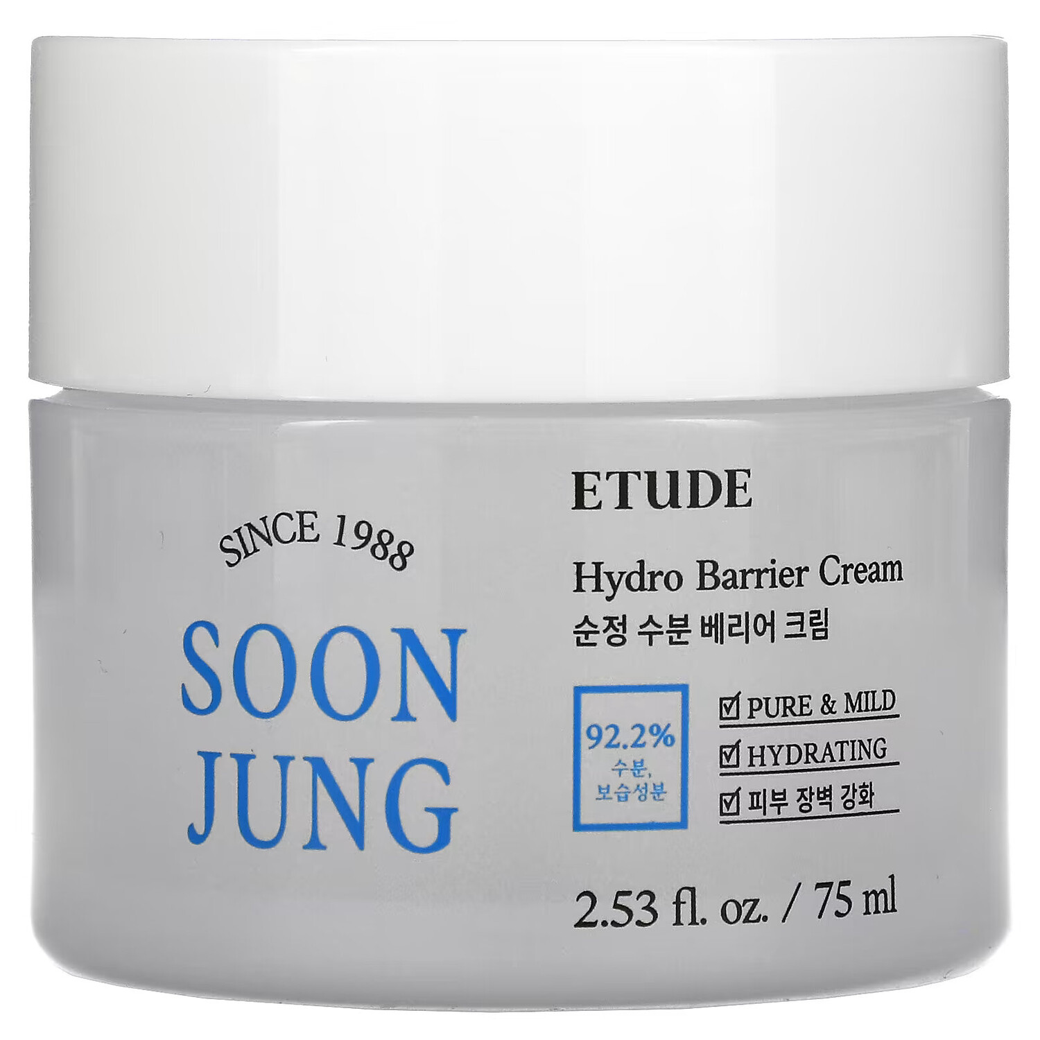 

Etude, Soon Jung, Гидробарьерный крем, 2,53 жидкой унции (75 мл)