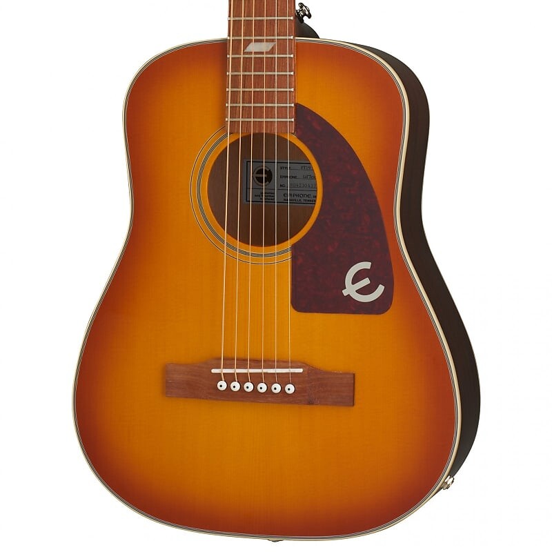 

Epiphone Lil' Tex Travel Electric/Acoustic - Faded Cherry Sunburst Epiphone Lil' Tex Travel Electric/ -