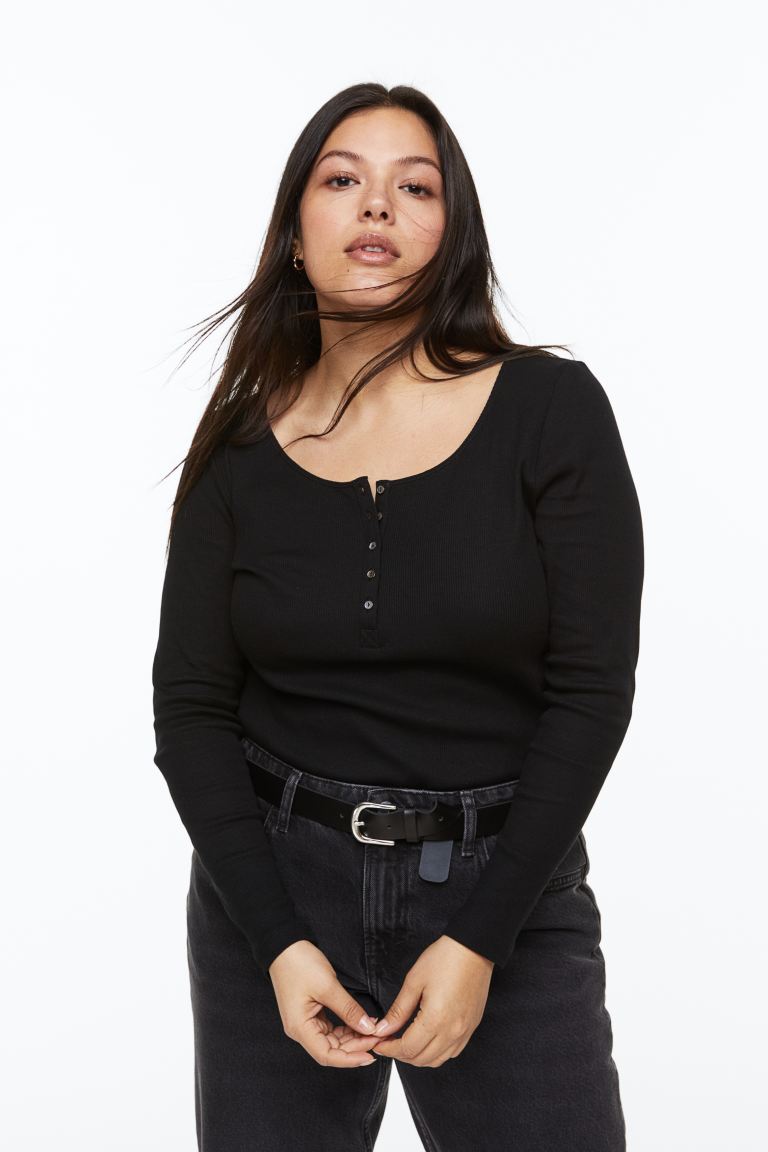 Рубашка на пуговицах в рубчик H&M, черный габардиновая рубашка рубашка h