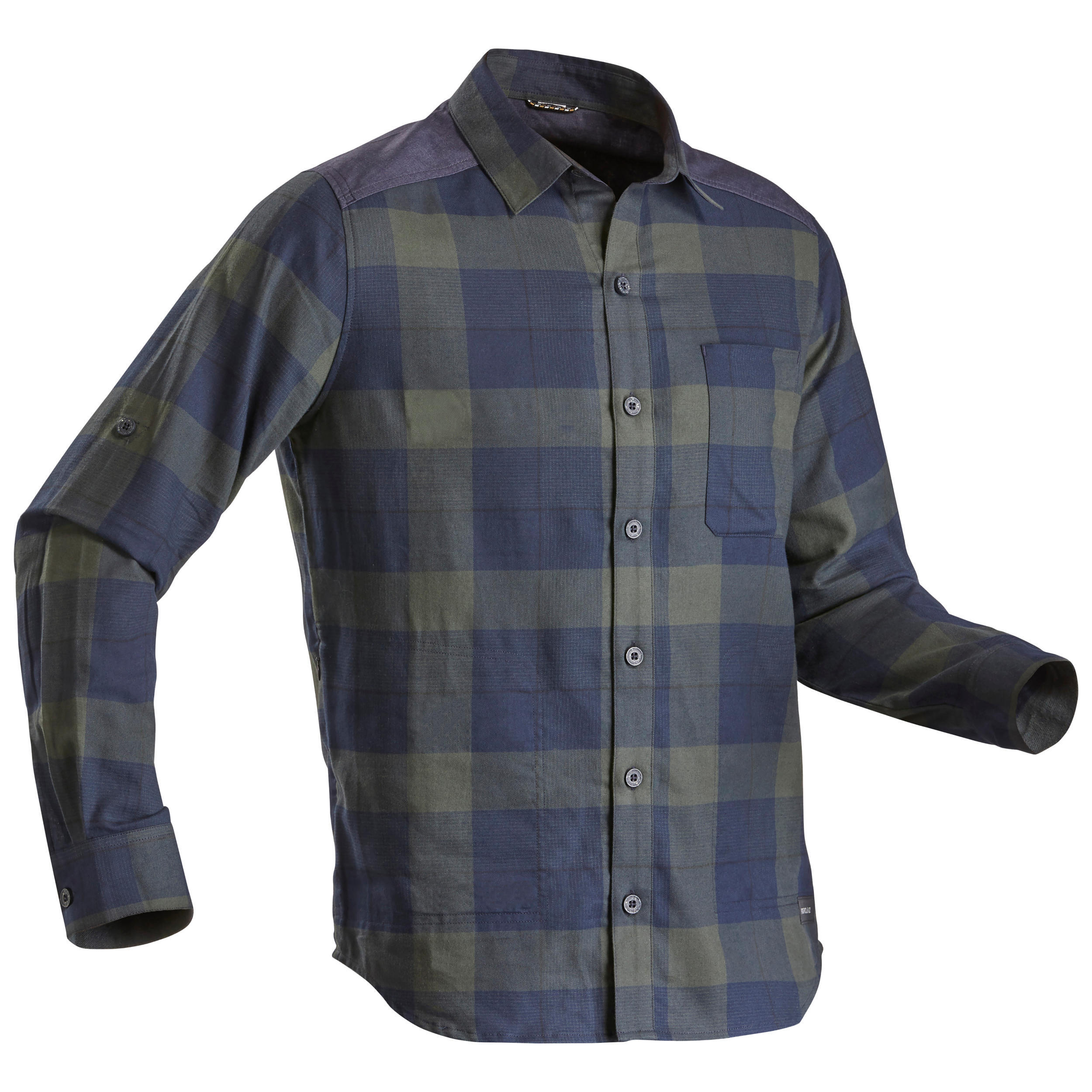 Рубашка Forcalz Travel 100 Warm для походов мужская, синий/зеленый джонсон кэти скетчбук художника скетчи в городе в путешествиях на природе 64 листа