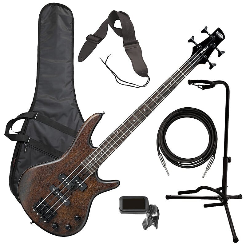 

Бас-гитара Ibanez GSRM20B miKro - Walnut Flat BASS ESSENTIALS BUNDLE