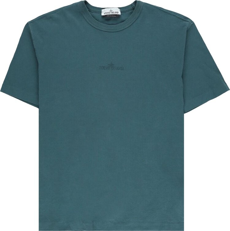 

Футболка Stone Island T-Shirt-Logo Bottle Green, зеленый