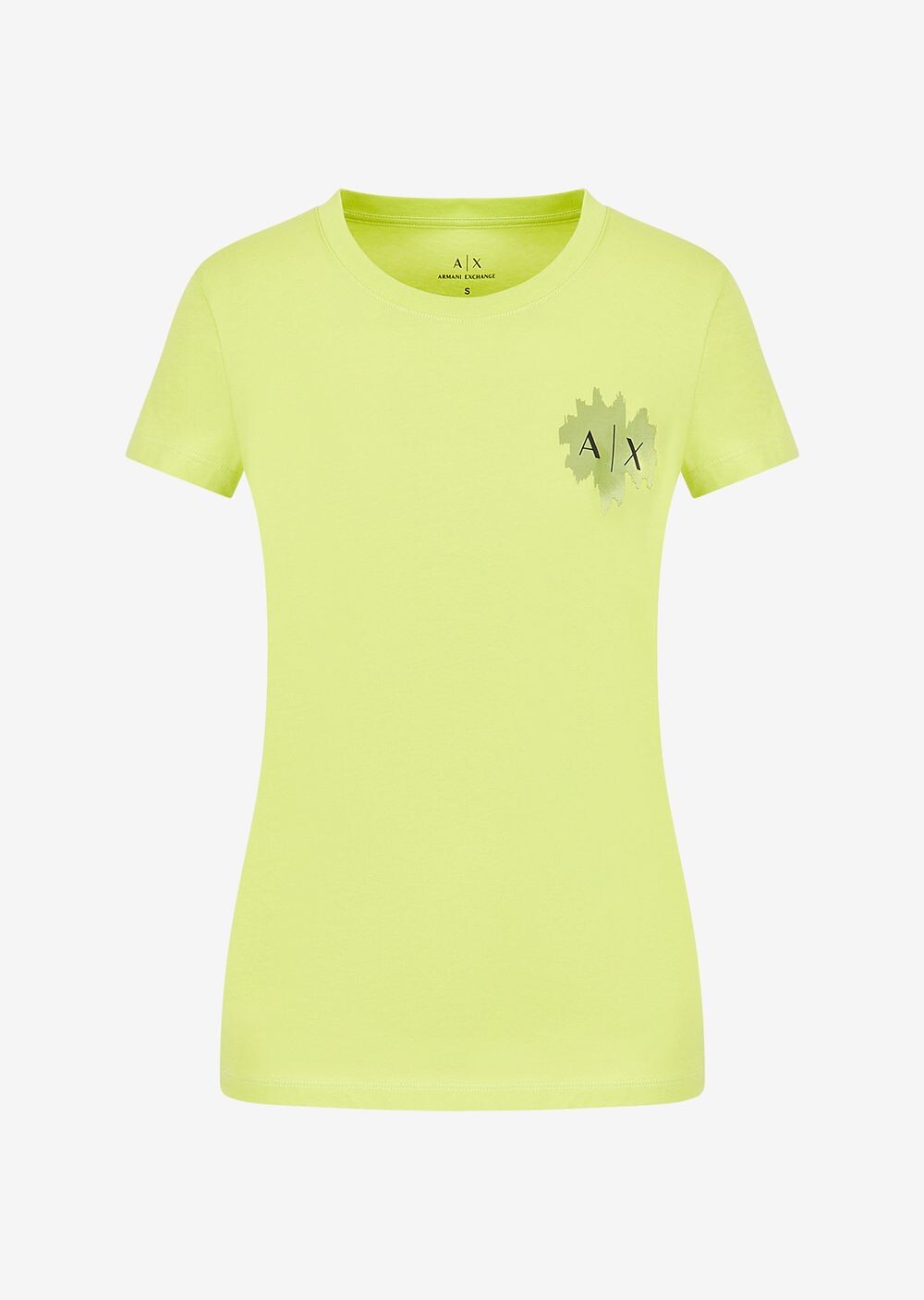 

Приталенные футболка Armani Exchange, зеленый