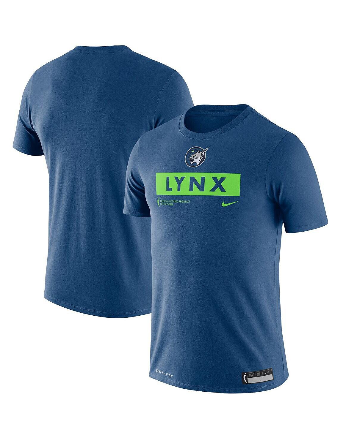 

Синяя тренировочная футболка minnesota lynx Nike, синий
