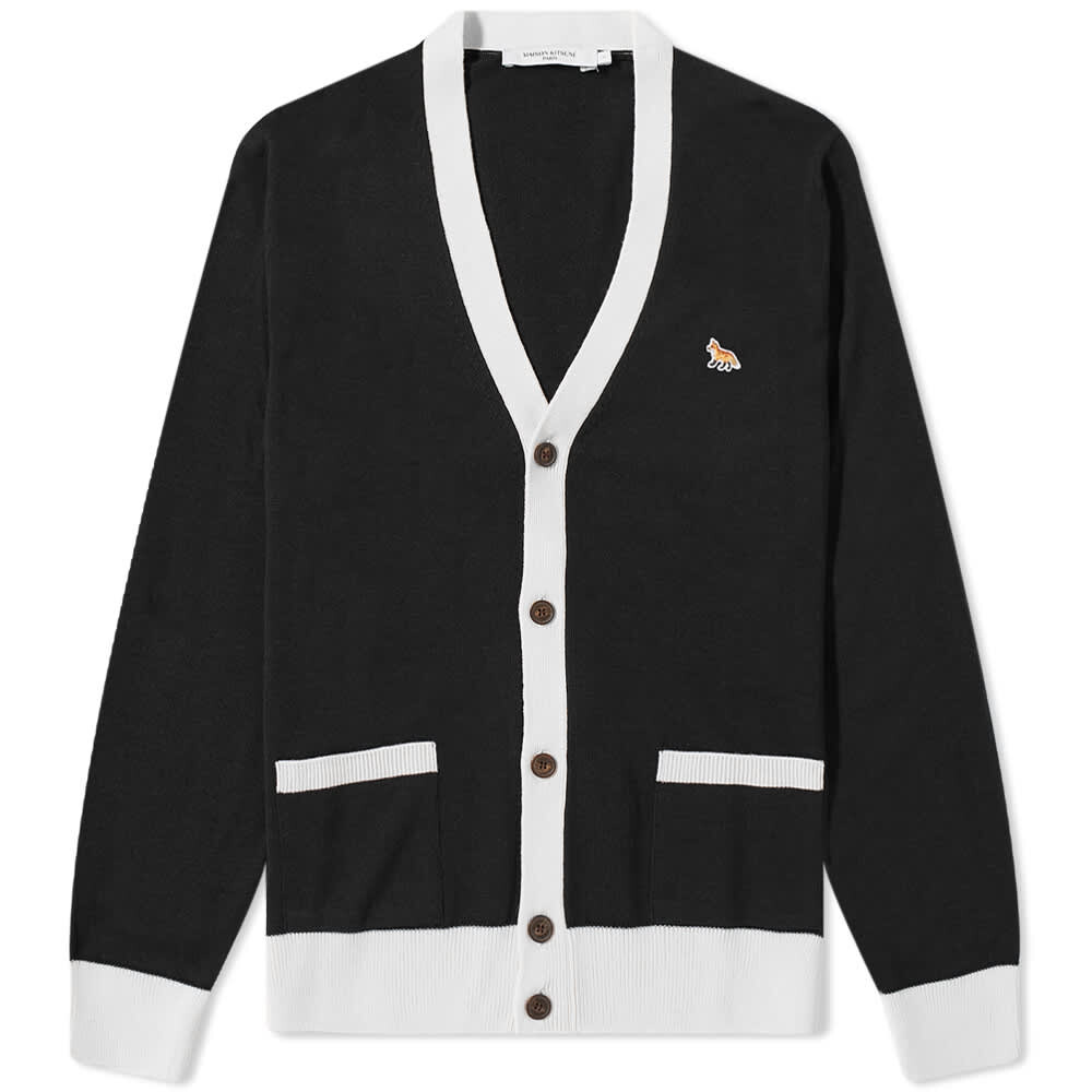 

Джемпер Maison Kitsuné Baby Fox Patch Bicolor Classic Cardigan, Черный