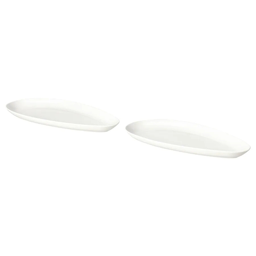 

Набор сервировочных блюд Ikea Fröjdefull, 32x15 см, 2 шт, белый