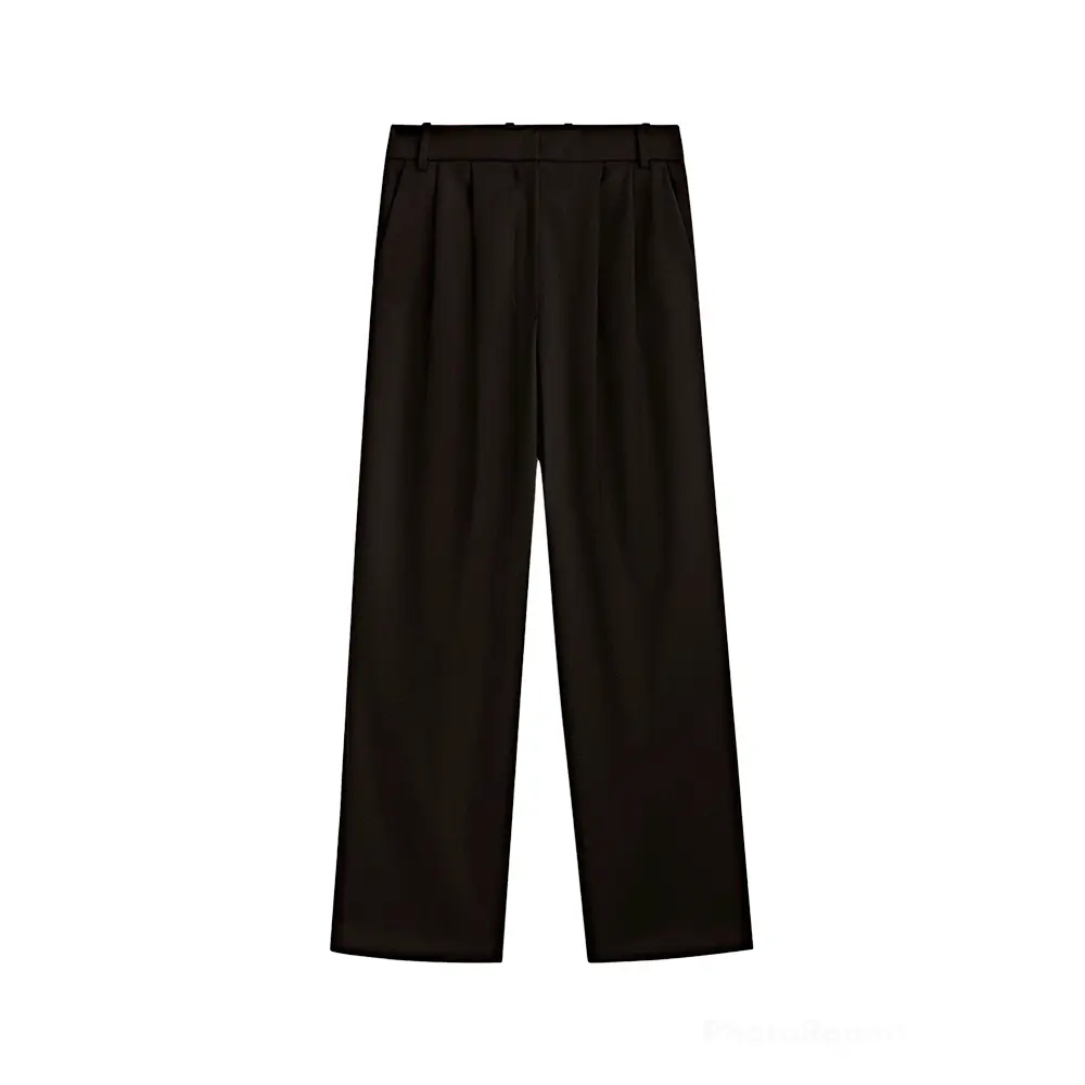 

Брюки Massimo Dutti Black Darted Trousers, черный