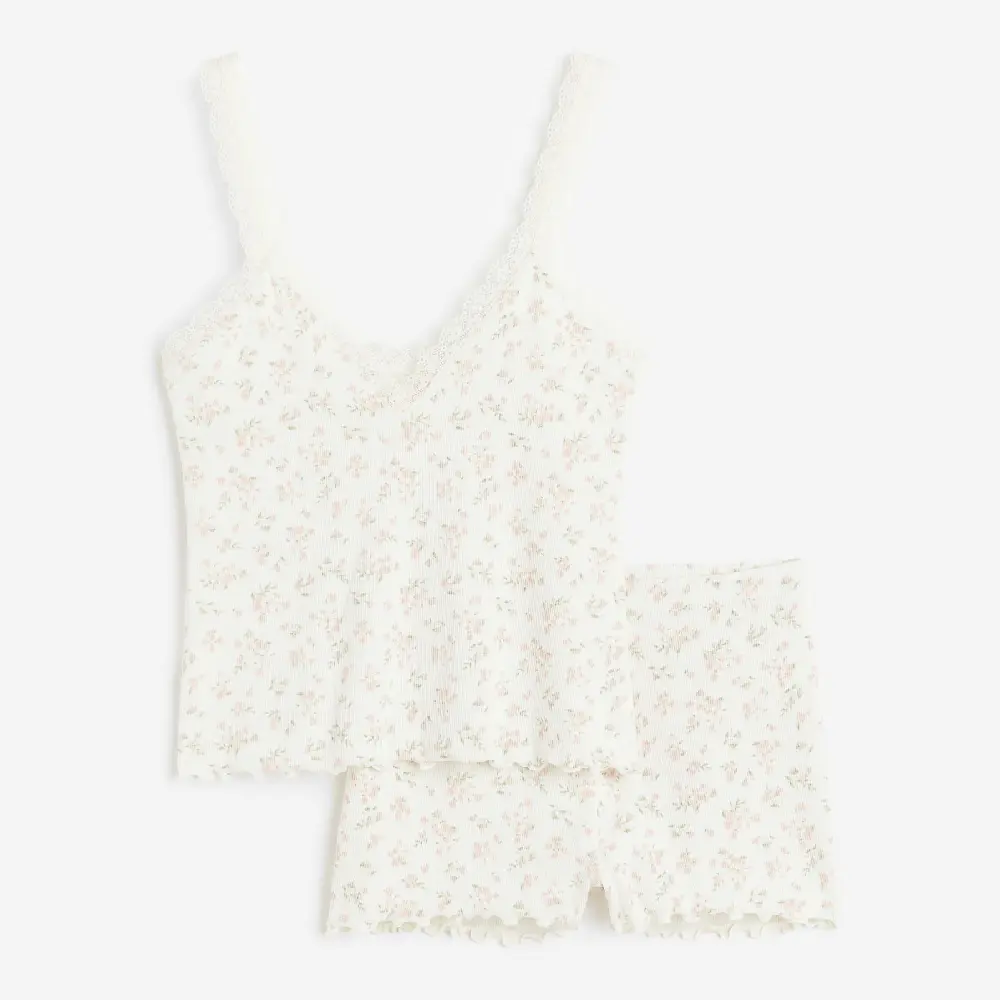 

Пижама H&M Camisole Top and Shorts, белый