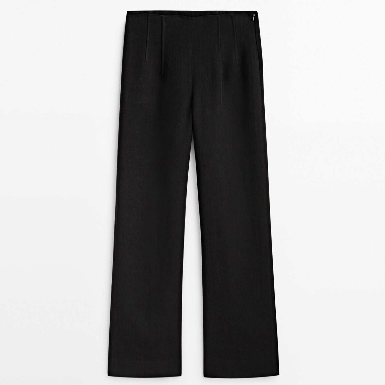 

Брюки Massimo Dutti Linen Suit With Seams - Limited Edition, черный
