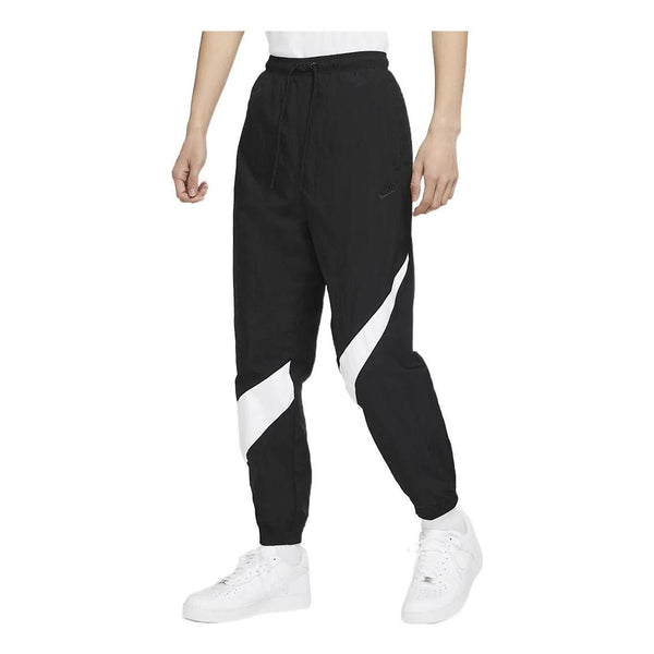Спортивные штаны Men's Nike Casual Breathable Lacing Bundle Feet Sports Pants/Trousers/Joggers Autumn Black, Черный