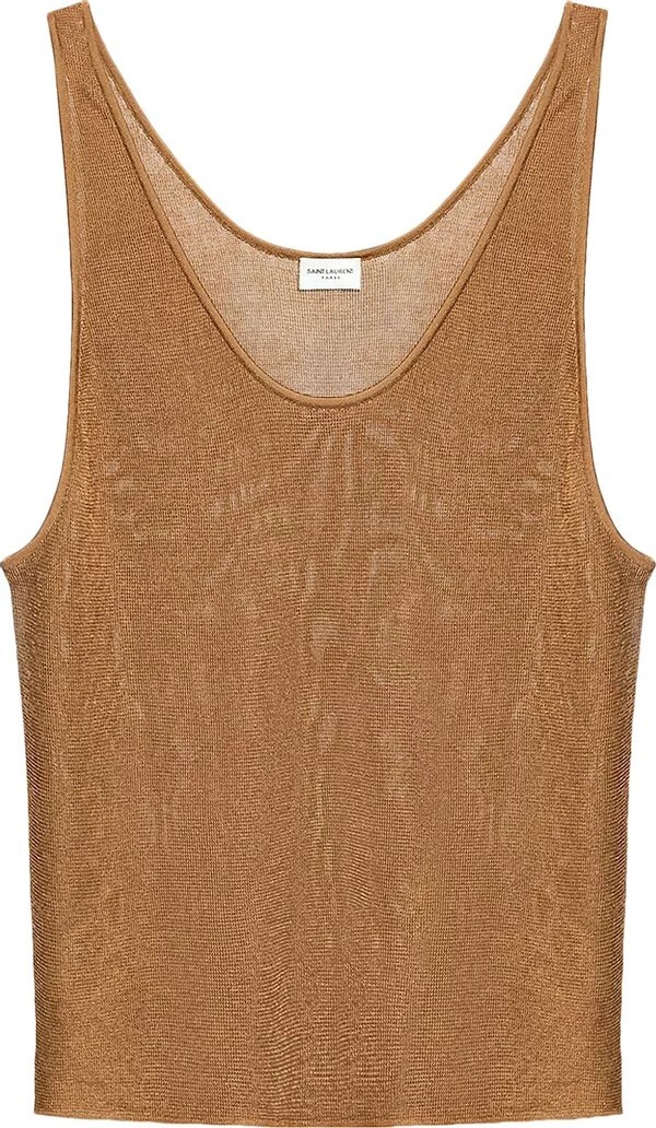 

Майка Saint Laurent Noisette, коричневый
