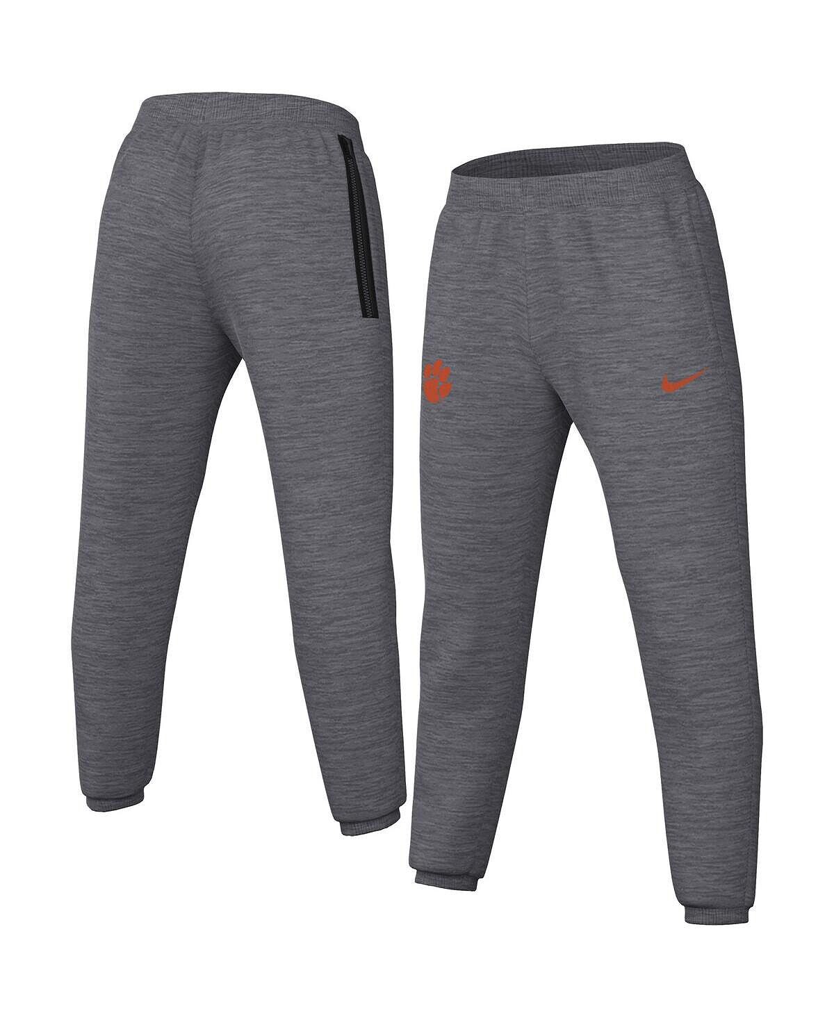 

Мужские брюки heather grey clemson tigers team logo spotlight performance Nike, мульти