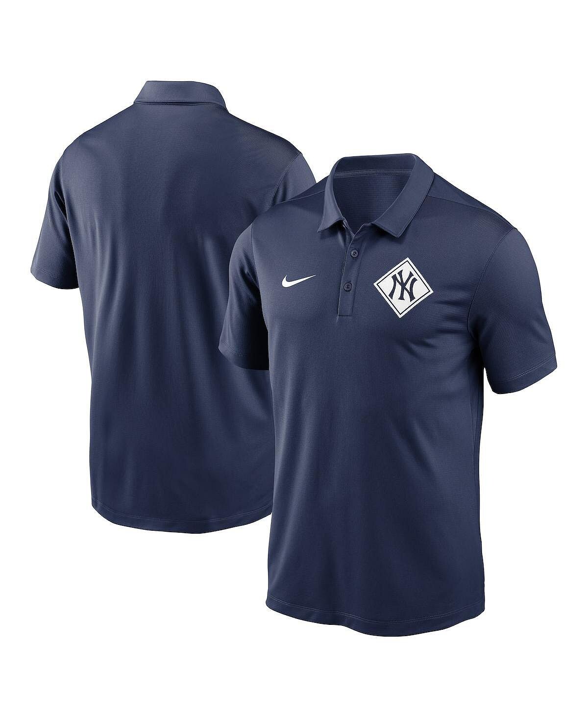 

Мужская темно-синяя рубашка-поло new york yankees diamond icon franchise performance Nike, синий