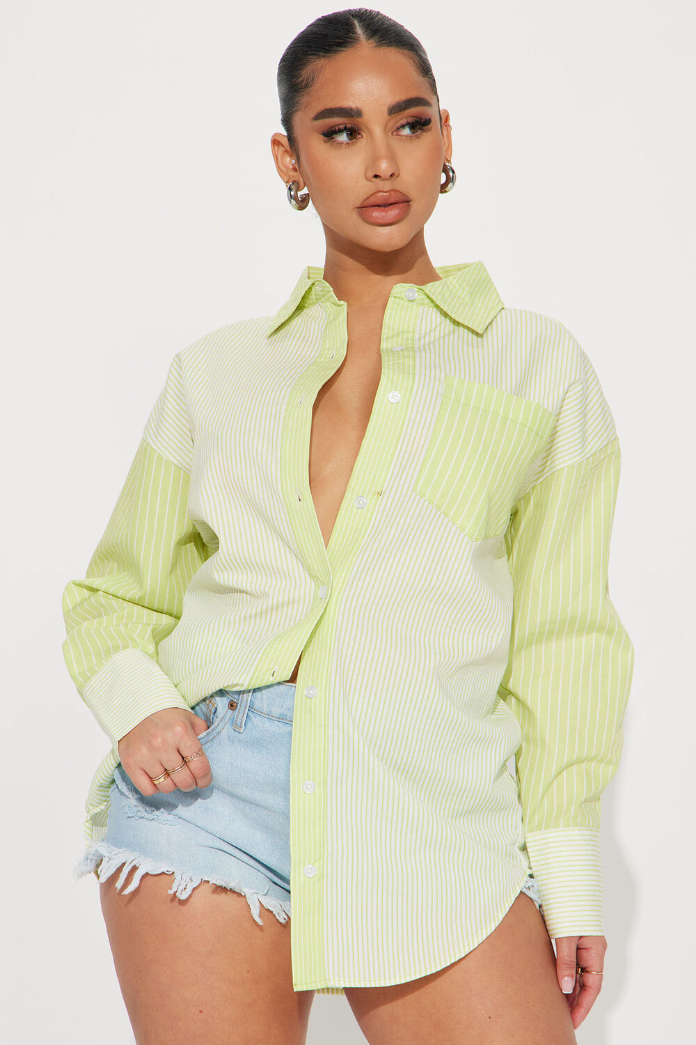 

Рубашка Fashion Nova J4J8463W, зеленый