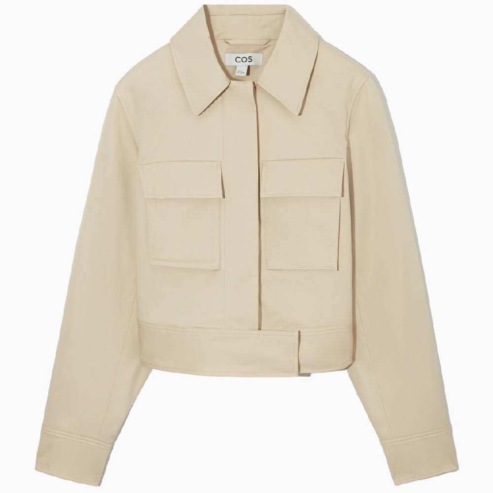 

Куртка COS Cropped Utility, бежевый