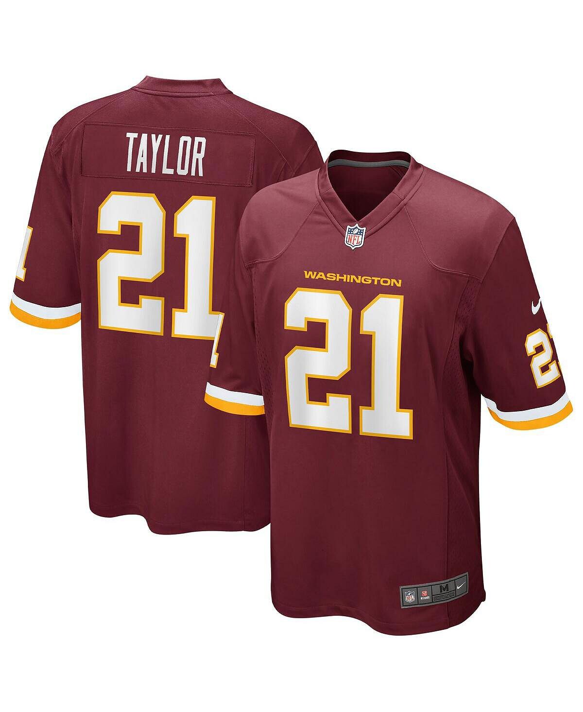 Мужская футболка sean taylor burgundy washington football team, игрок на пенсии, командная игра, джерси Nike