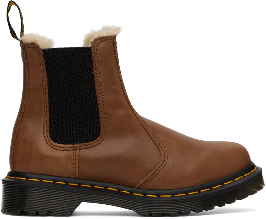 

Коричневые ботинки 2976 Leonore Dr. Martens