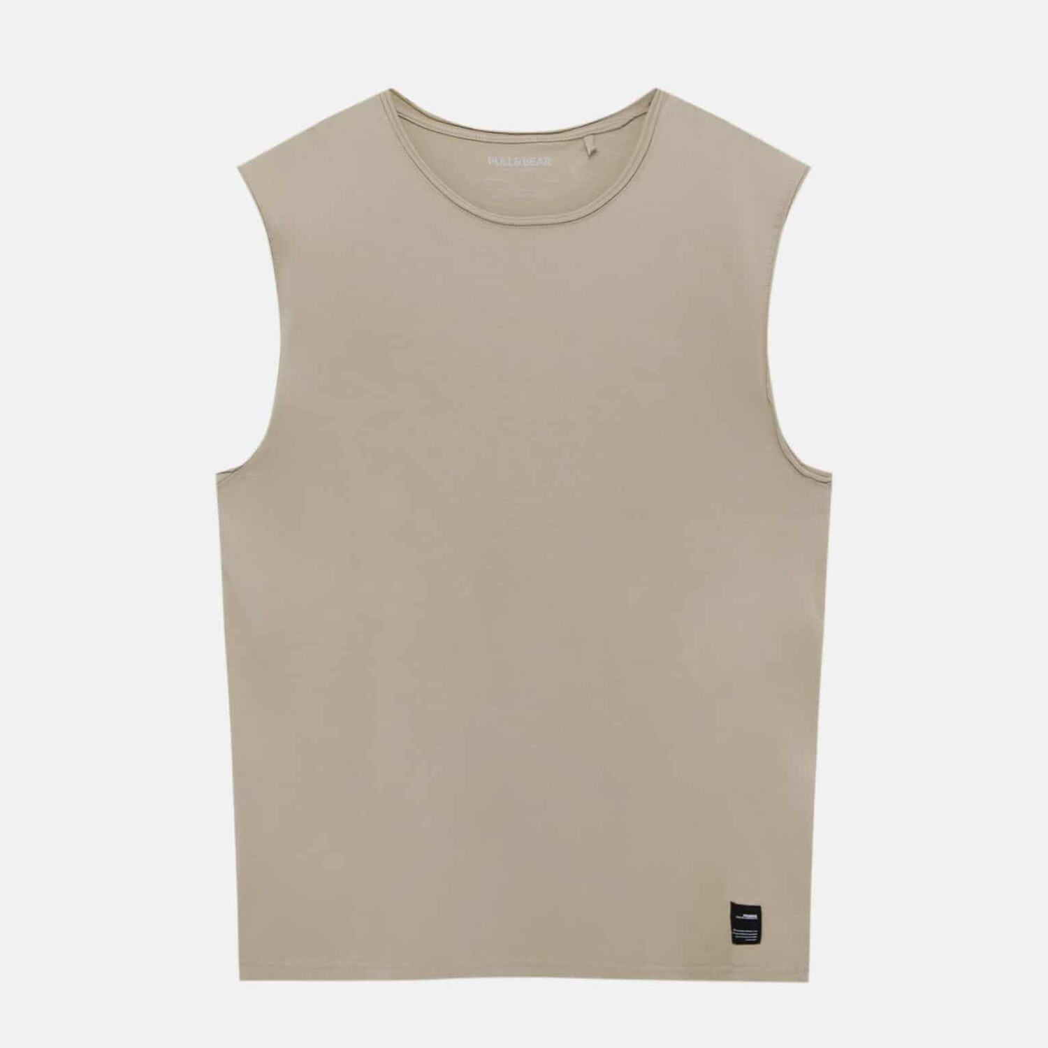 

Майка Pull&Bear Garment Dye With Wide Straps, бежевый