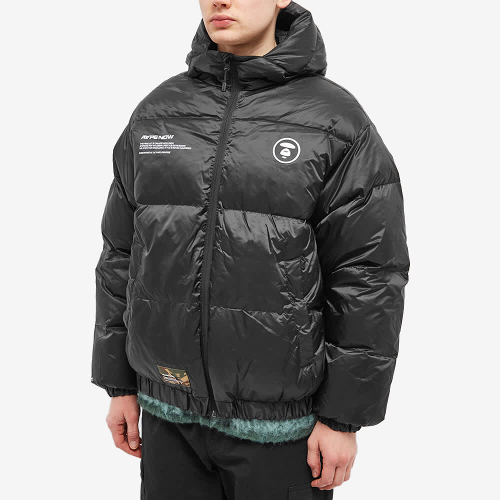

Пуховик AAPE Now AAPE by A Bathing Ape, черный, Серый