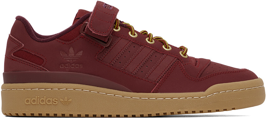 

Бордовые низкие кеды Forum adidas Originals
