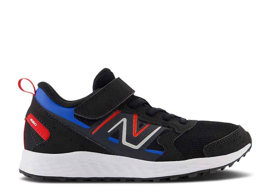 

Кроссовки New Balance Fresh Foam 650 Bungee Lace Top Strap Big Kid Wide 'Black Team Red', черный