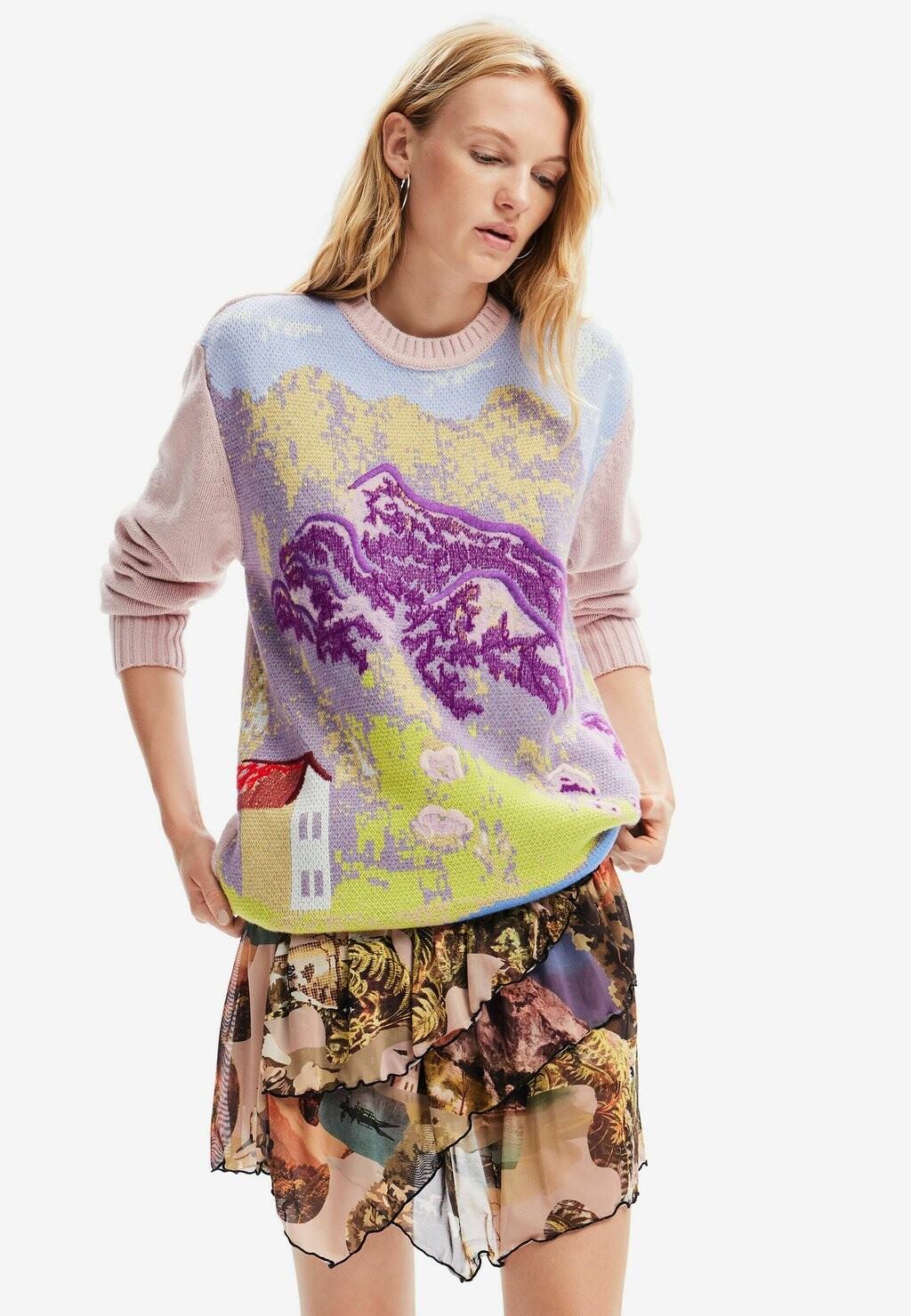

Юбка Desigual M CHRISTIAN LACROIX, разноцветный