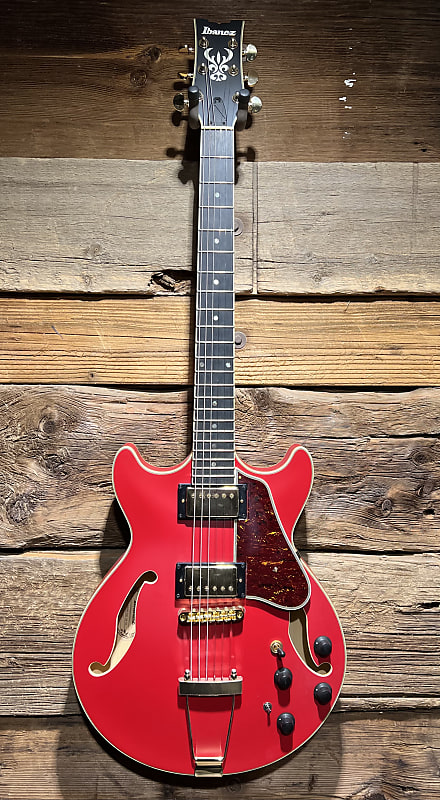 Электрогитара Ibanez Artcore Expressionist AMH90 Electric Guitar, Cherry Red Flat - Free shipping lower USA! защитная крышка с логотипом crf для honda crf 250l rally 2013 2020