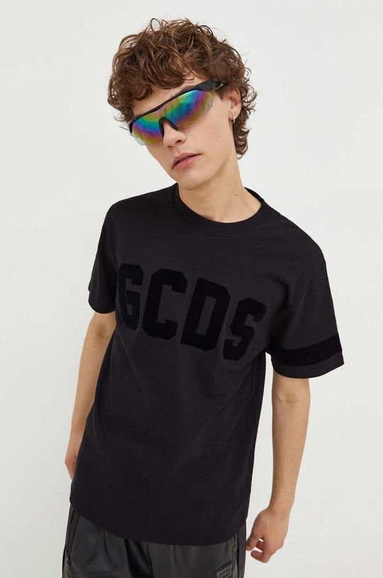 цена Хлопковая футболка GCDS, черный