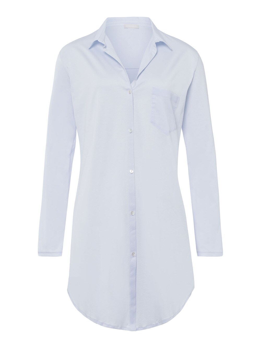 Ночная рубашка Hanro Cotton Deluxe 90cm, светло-синий фото