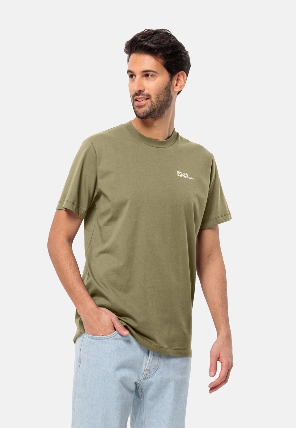 

Футболка базовая ESSENTIAL T M Jack Wolfskin, цвет bay leaf