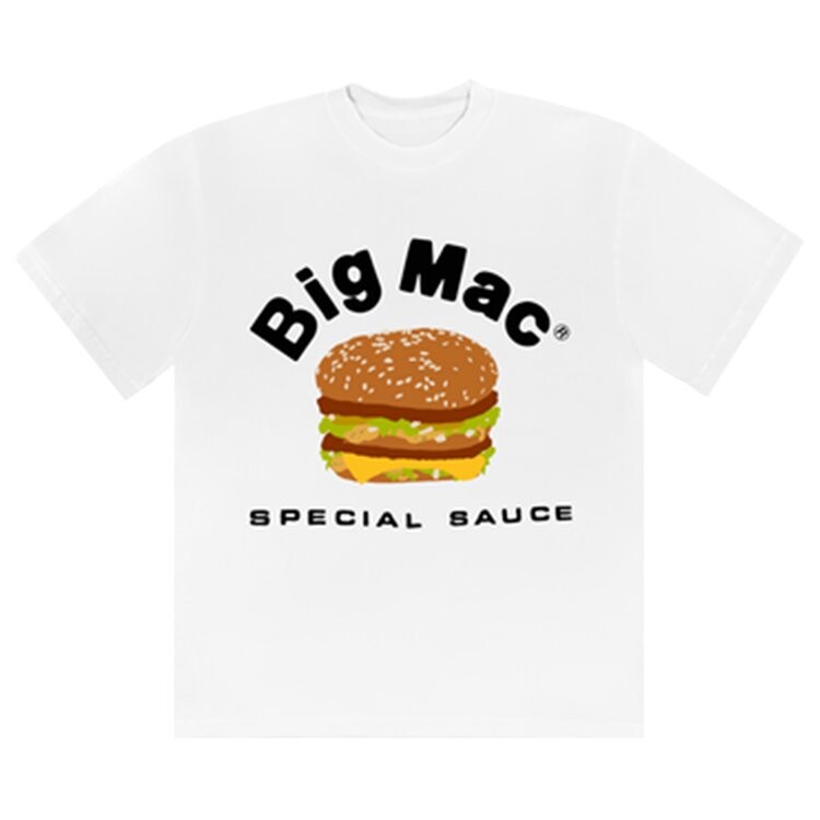 

Футболка Cactus Plant Flea Market x McDonald's Team Big Mac Tee 'White', белый