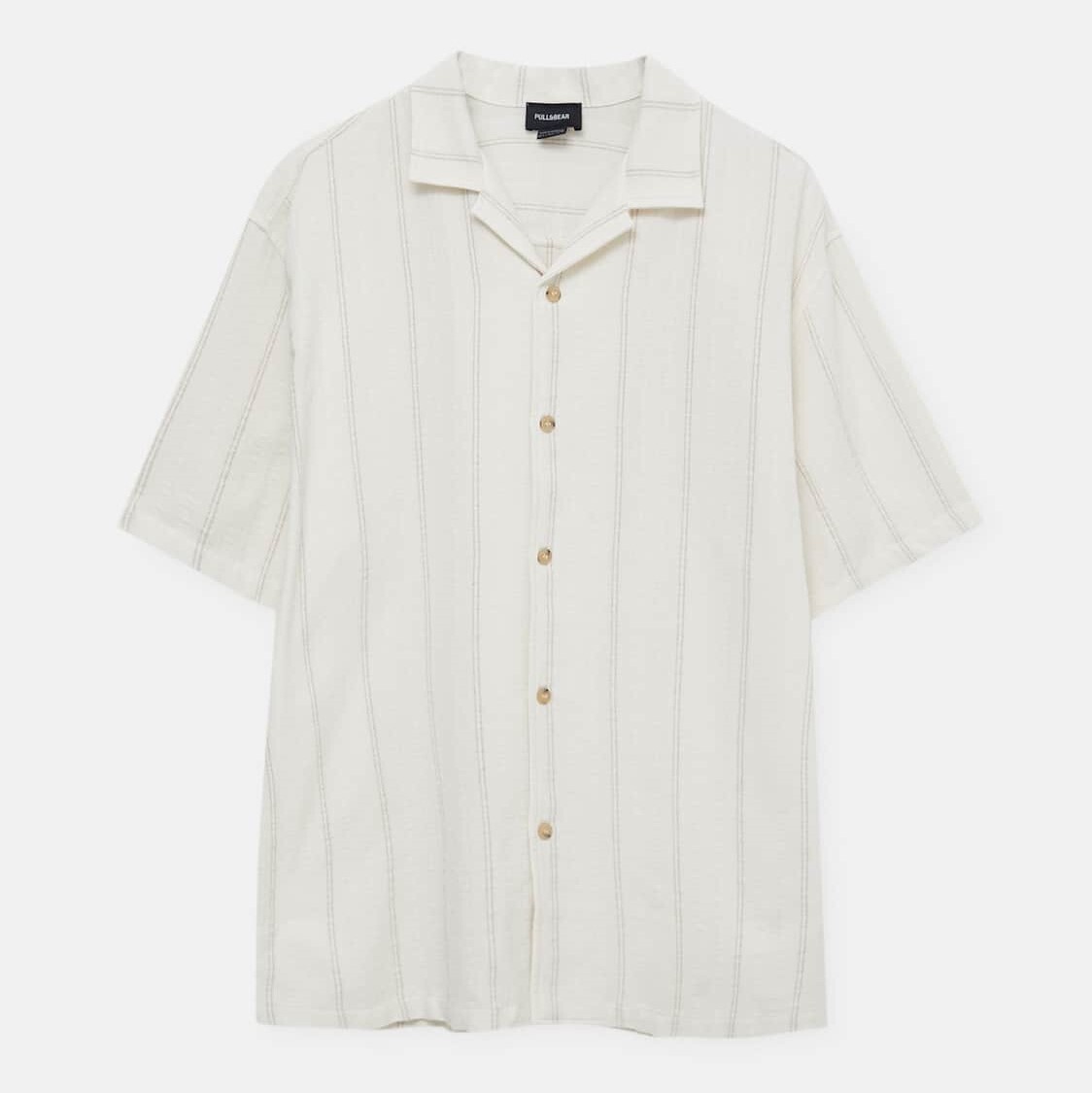 

Рубашка Pull&Bear Short Sleeve Rustic, белый