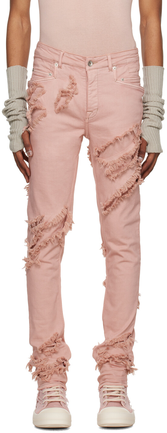 

Розовые джинсы Rick Owens DRKSHDW Tyrone Cut
