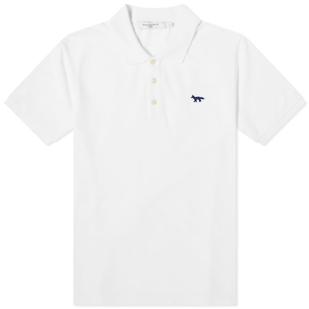 

Футболка Maison Kitsuné Navy Fox Patch Classic Polo, Белый