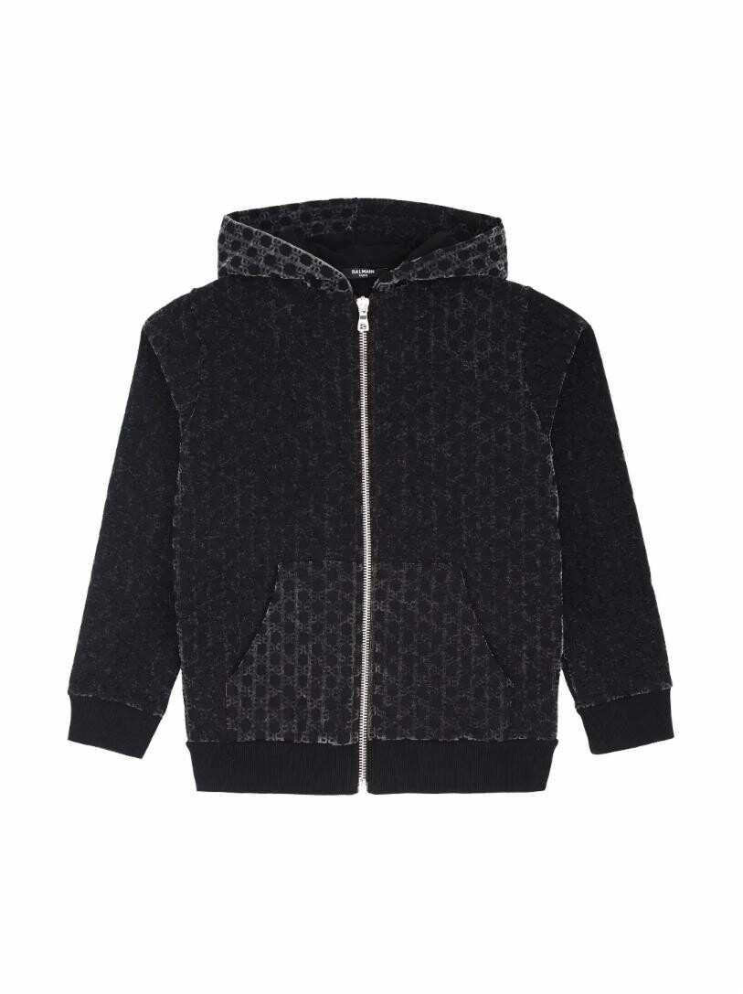 

Худи с монограммой бренда Balmain