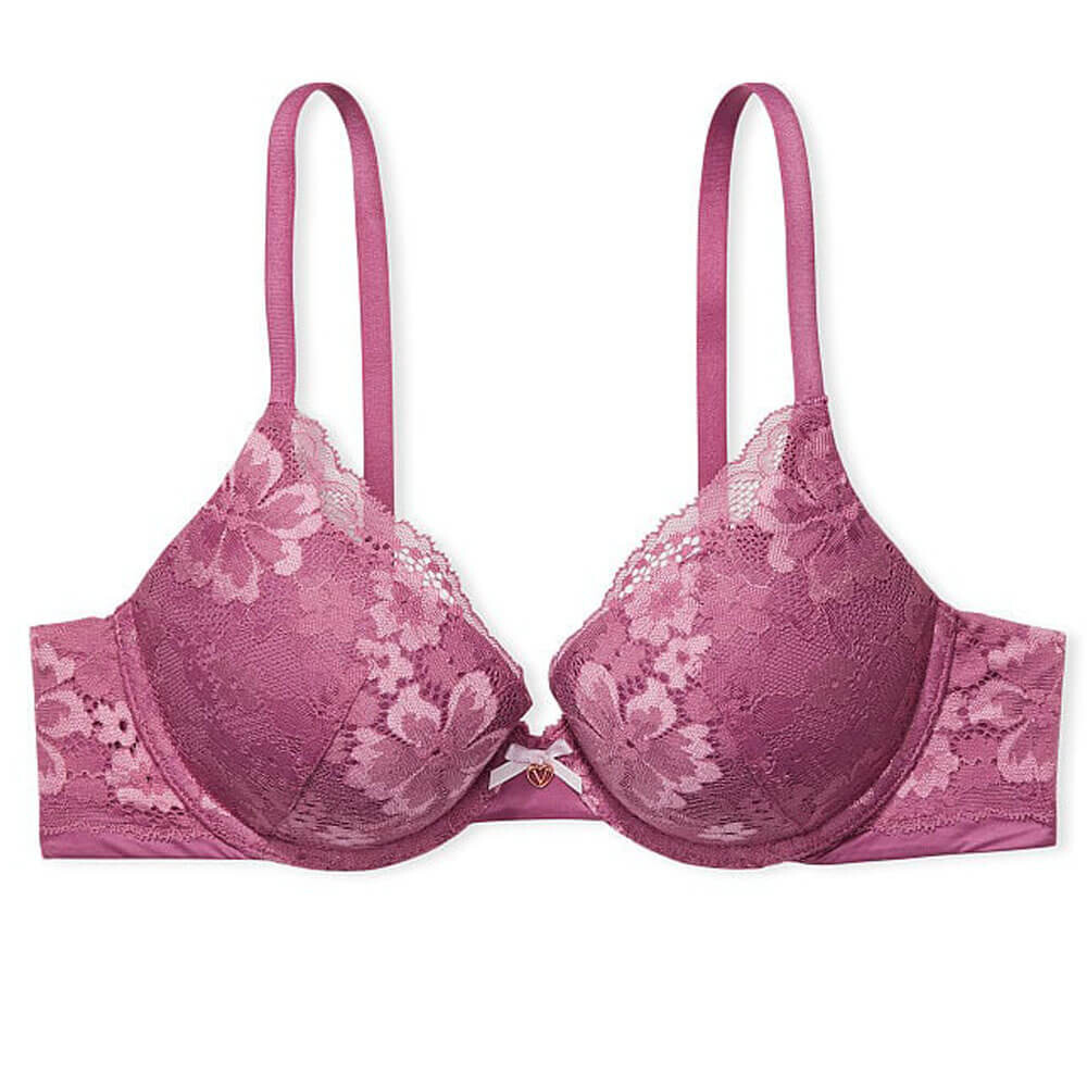 

Бюстгальтер с эффектом пуш-ап Victoria's Secret Body by Victoria Perfect Shape, темно-розовый