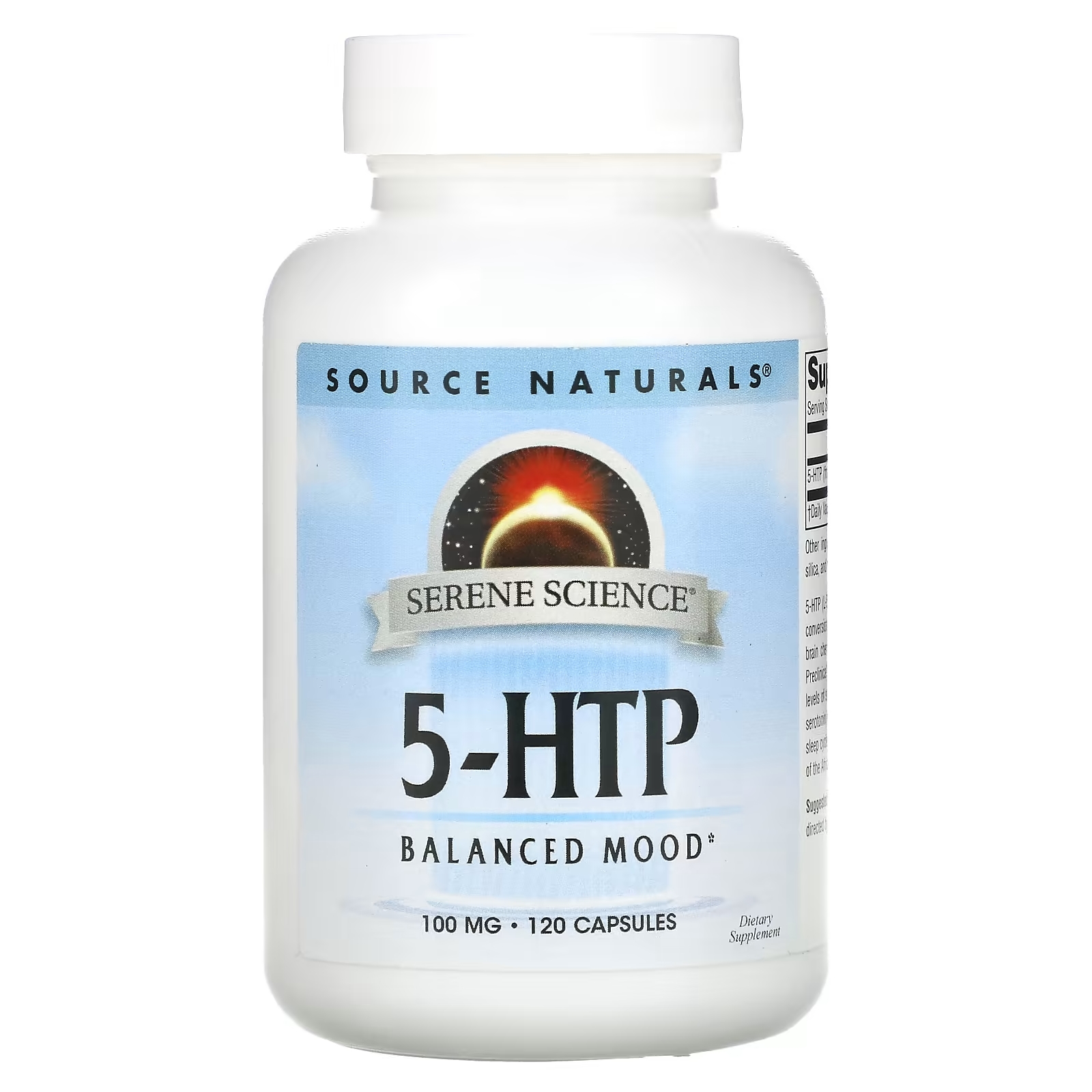 цена Source Naturals 5-HTP 100 мг, 120 капсул