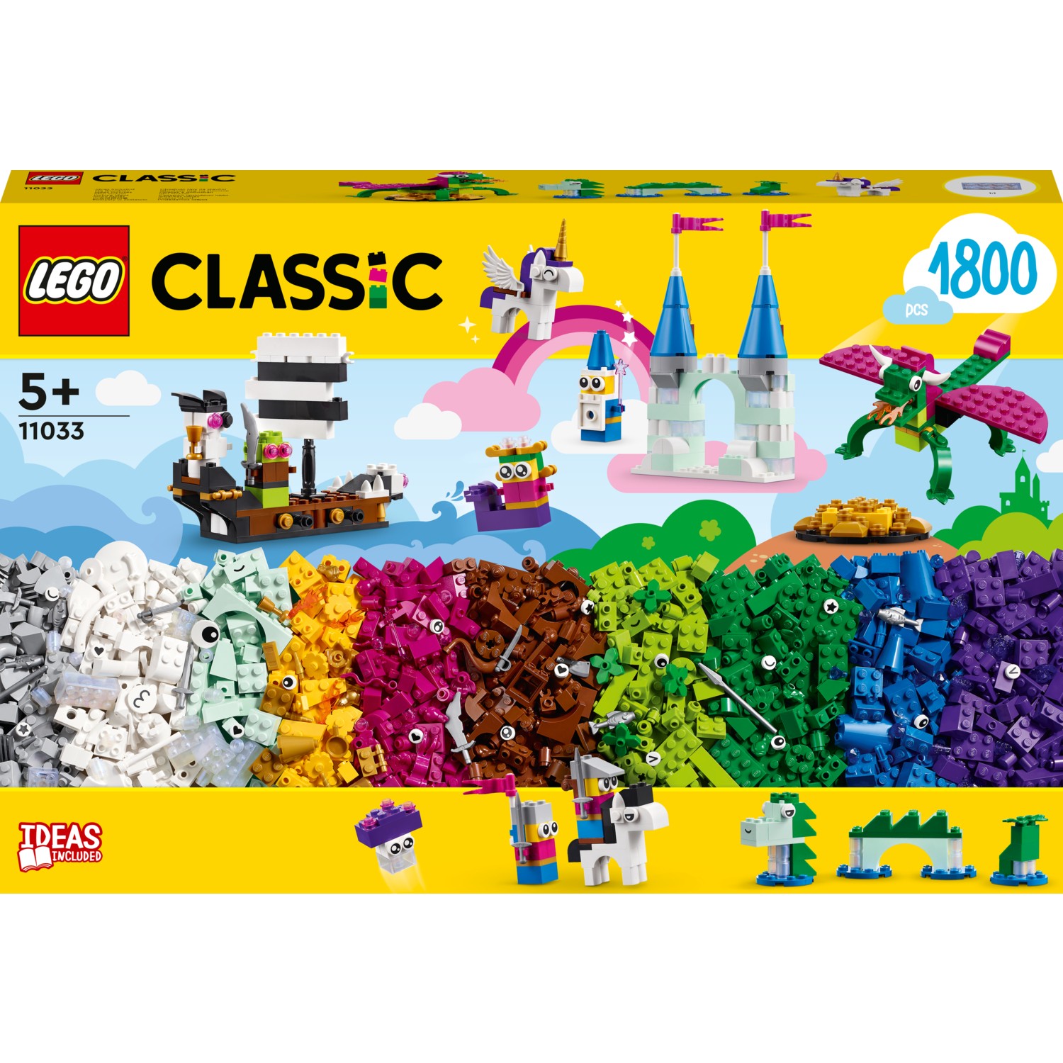 Конструктор LEGO Classic Творческая вселенная фэнтези 11033, 1800 деталей