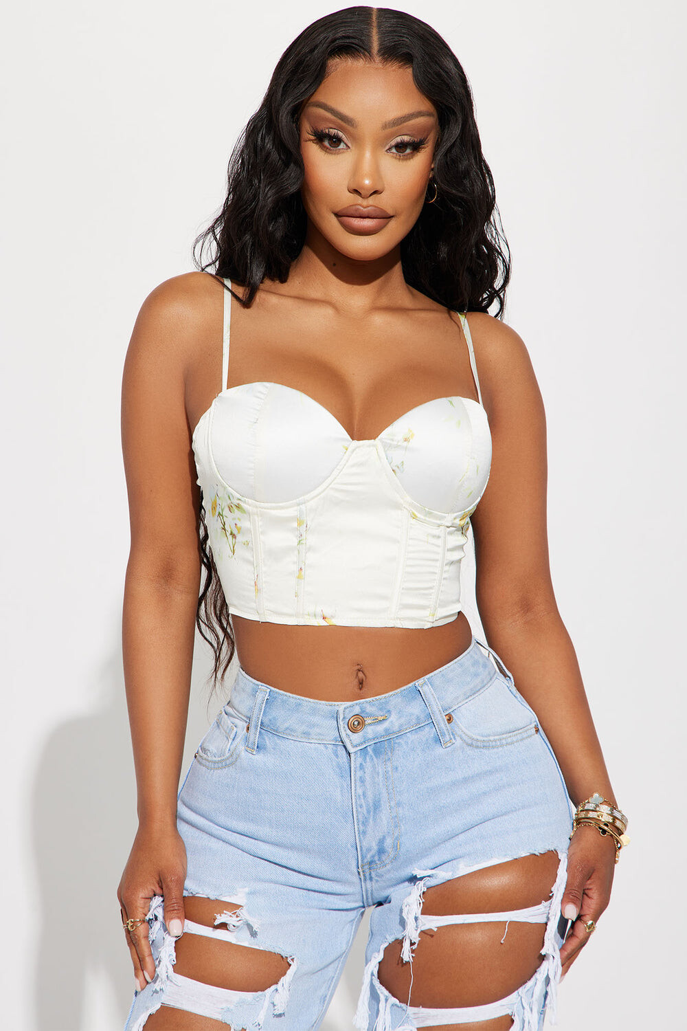 

Топ Fashion Nova GW22X8014, белый