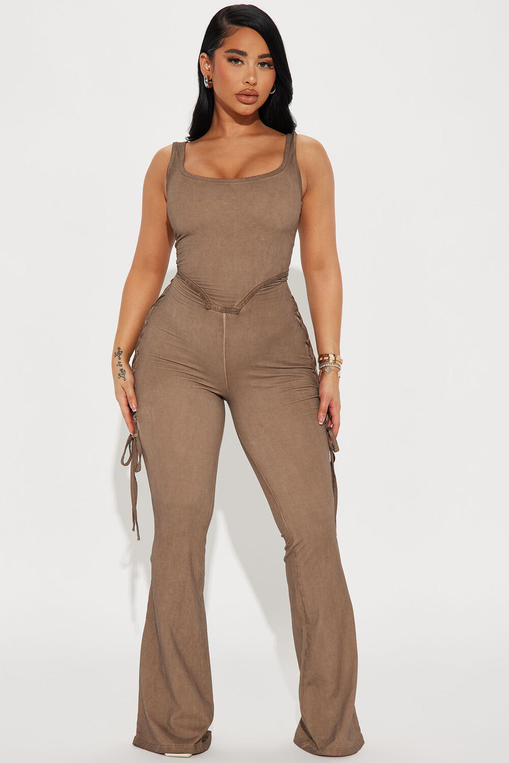 

Комбинезон Fashion Nova JP40042C, серо-коричневый