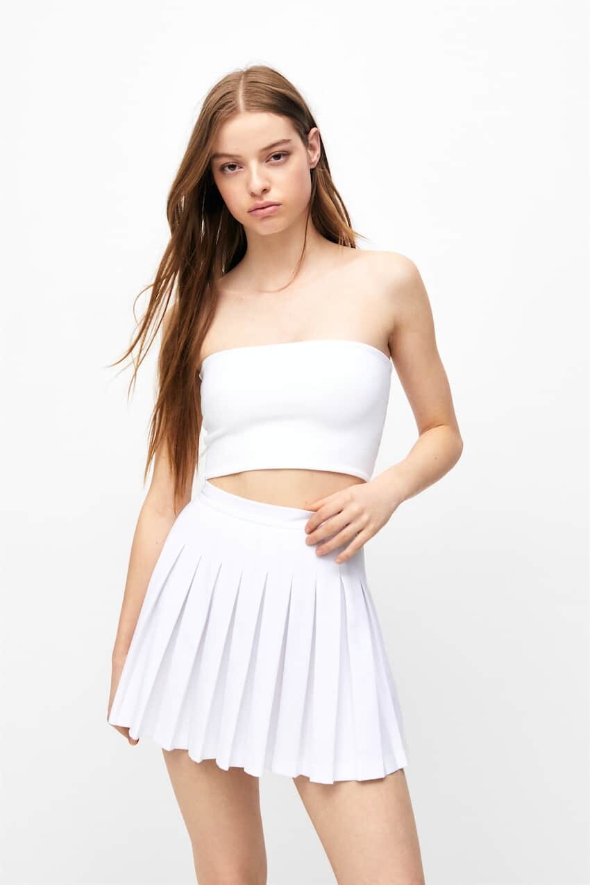 

Топ-бандо Pull&Bear, белый