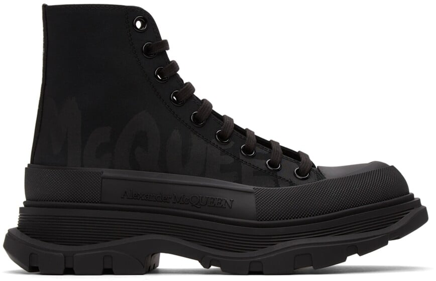 

Черные высокие кеды Tread Slick Alexander McQueen